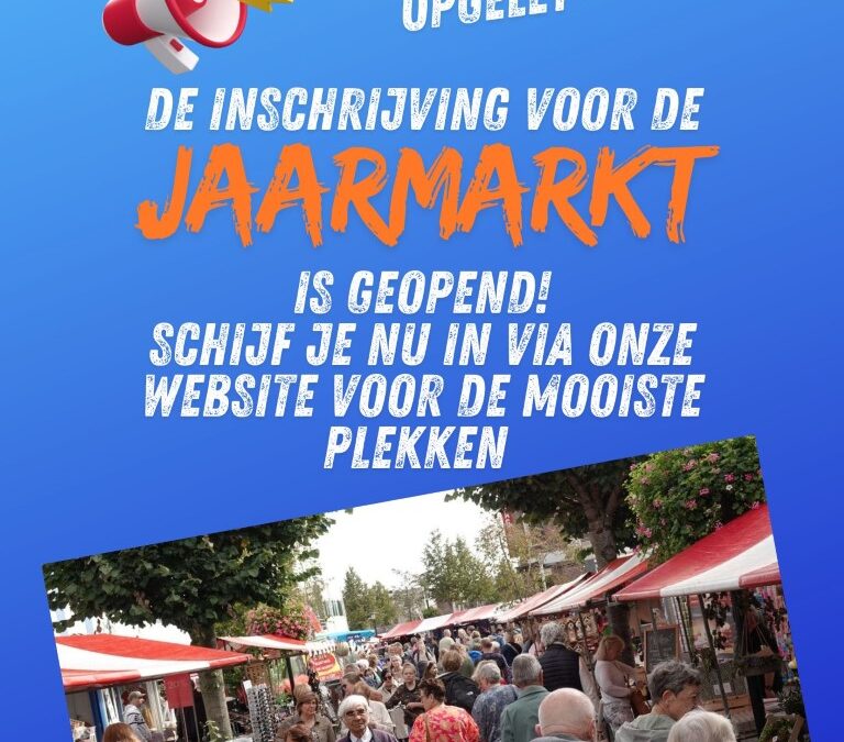 Inschrijving Jaarmarkt